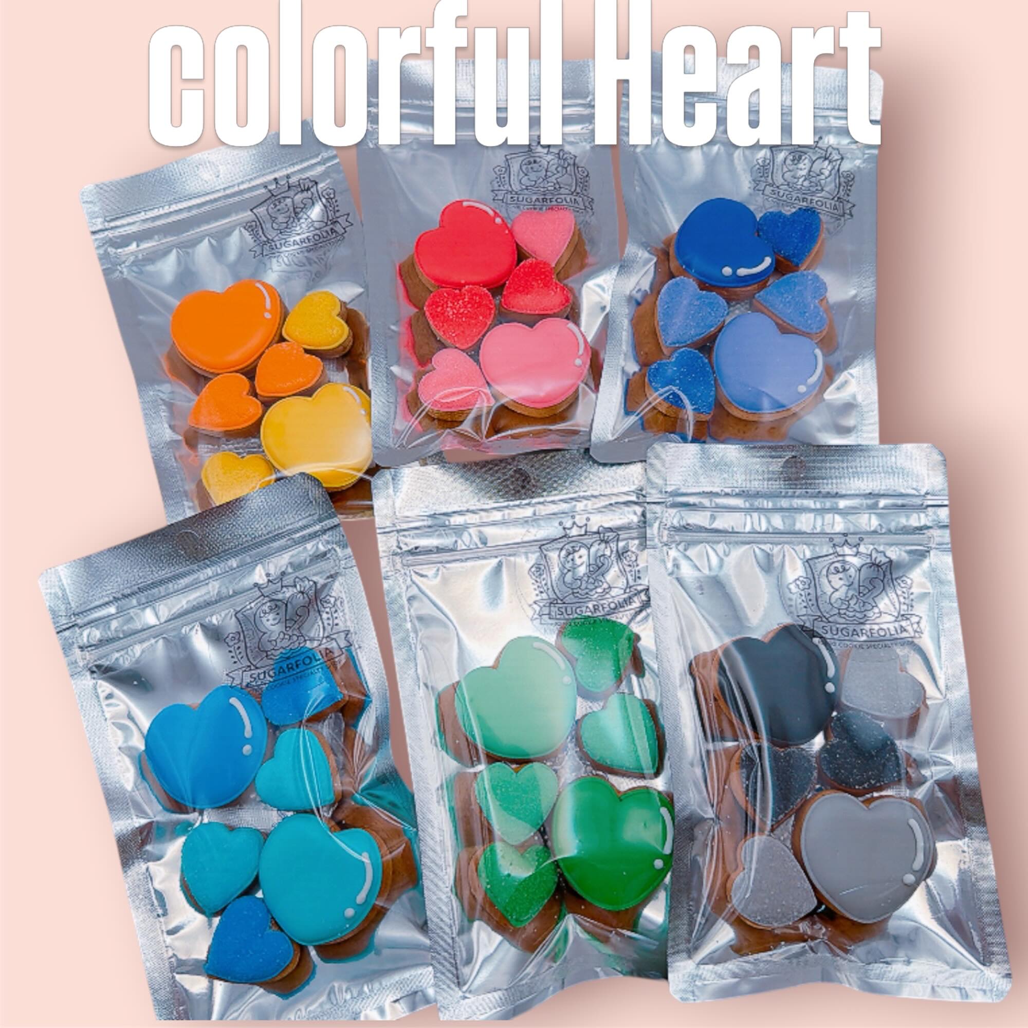 カラフルハート　店頭販売中です
🩷🧡🩷🩵🧡🖤